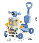 Andador Caminador Scooter Bebe Musical Multifuncional 6 en 1 Color Celeste - Imagen 2