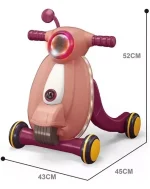 Caminador Correpasillos Bebe Musical Baby Walker Rosa - Imagen 2