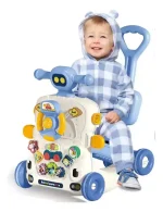 Andador Caminador Scooter Bebe Musical Multifuncional 6 en 1 Color Celeste