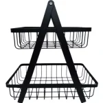 Organizador Frutero Metalico Color Negro