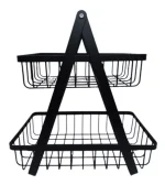 Organizador Frutero Metalico Color Negro