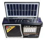 Radio Solar Bluetooth Usb Aux Fuente De Carga Cmik-151bt - Imagen 2