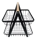 Organizador Frutero Metalico Color Negro - Imagen 2