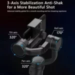 Estabilizador De Celular Soporte Gimbal F8 - Imagen 3