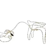 Renos Con Trineo De Navidad Led Solar Luz Blanca