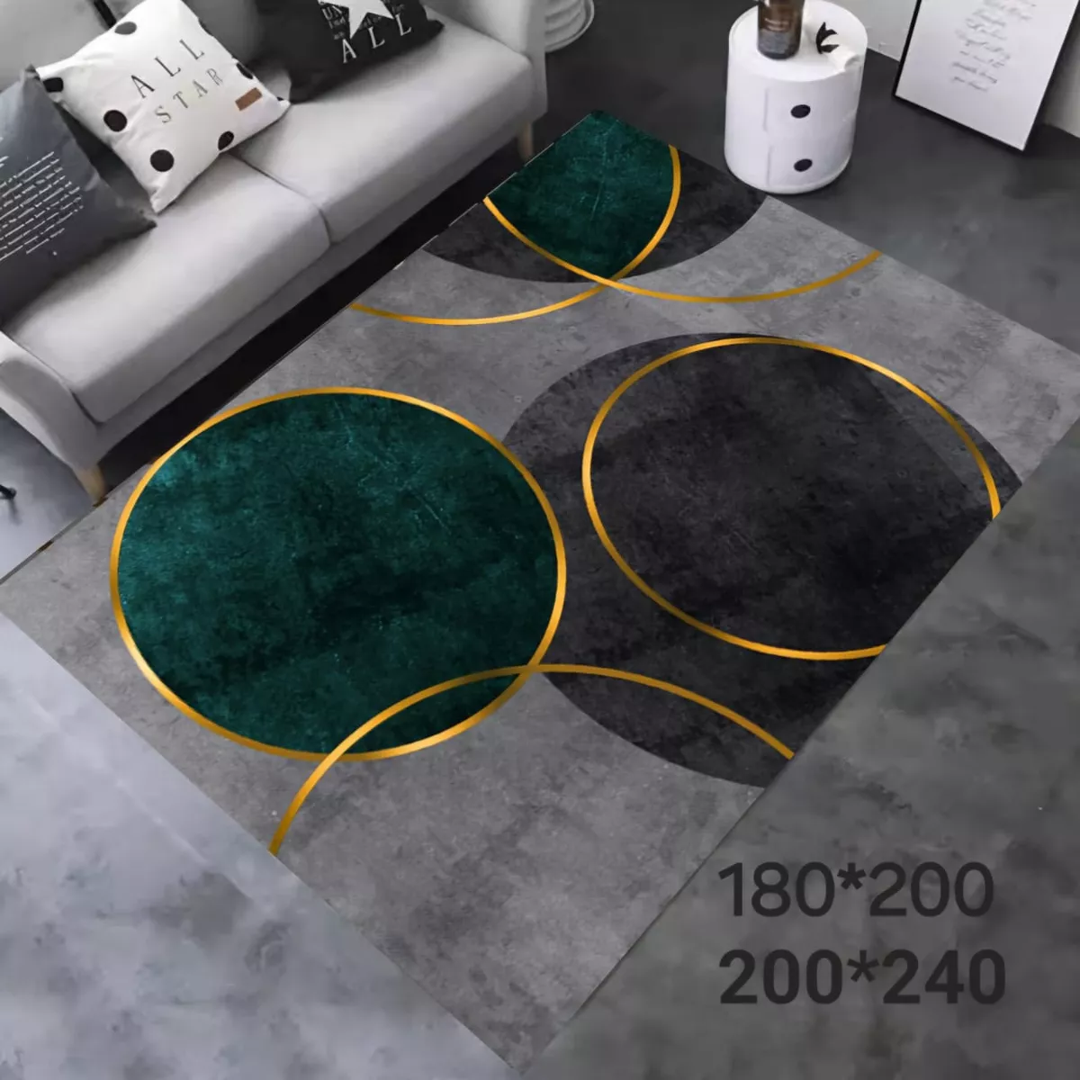 Alfombras Lisas Con Diseno 3D Medidas 200x240 cm - Imagen 2