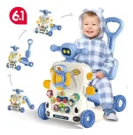 Andador Caminador Scooter Bebe Musical Multifuncional 6 en 1 Color Celeste - Imagen 5