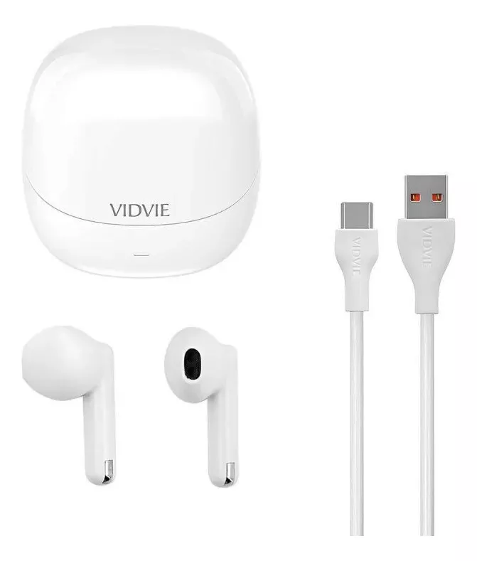 Audífonos Inalambricos Vidvie Color Blanco Premium - Imagen 5