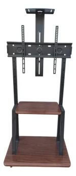 Soporte Tv Movil Con Ruedas 32 A 70 Base Pedestal en Color negro - Imagen 3