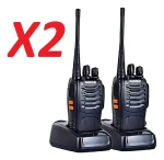Pack 2 Radio Transmisor Walkie Talkie Baofeng BF-888S 100V/240V Alcance 2.5 km Color Negro - Imagen 4