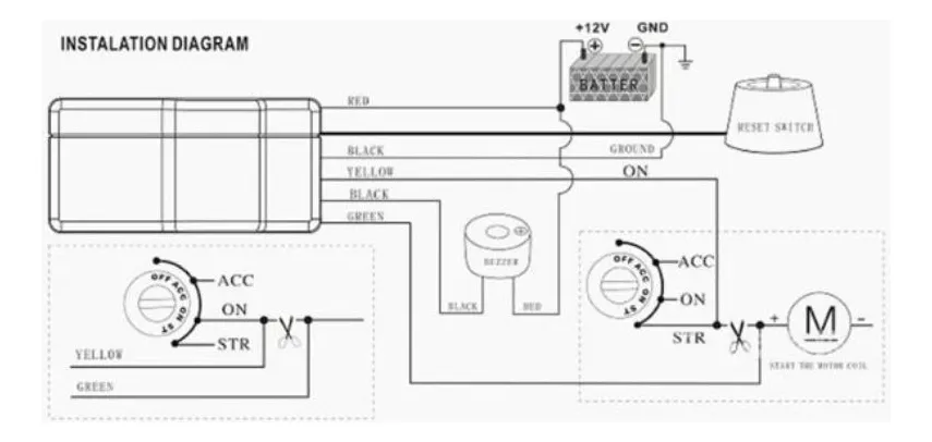 Inmovilizador Corta Corriente Para Auto Moto Antirrobo - Imagen 3