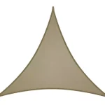 Toldo Vela Triangular Malla Sombra 4x4x4 mts Color Kaki