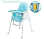 Silla De Comer Para Bebés Ajustable 3 En 1 Color Azul - Imagen 3