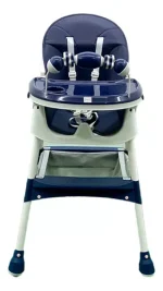 Silla Comedor Infaltil para Bebe 2 En 1 Color Azul - Imagen 3