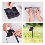 Set De 5 Luces Reno Solares Para Decoracion Exterior Navidena - Imagen 3