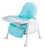 Silla De Comer Para Bebés Ajustable 3 En 1 Color Azul - Imagen 2