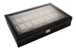 Caja Organizador para 24 Relojes en color Negro - Imagen 3