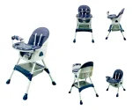 Silla Comedor Infaltil para Bebe 2 En 1 Color Azul - Imagen 2