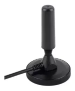 Antena Tv Digital Abierta Hd Tvd Interior 360 Coaxial Color Negro - Imagen 3