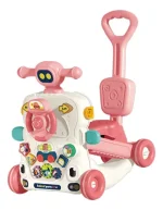 Andador Caminador Scooter Bebe Musical Multifuncional 6 en 1 Color Rosa