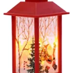 Farol de navidad Led Color Rojo medida 20cm