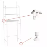 Estante Mueble Organizador De Bano 3 Niveles Repisa - Imagen 2