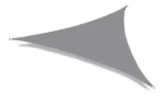 Toldo Vela Triangular Malla Sombra 5x5x5 mts Color Gris