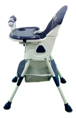Silla Comedor Infaltil para Bebe 2 En 1 Color Azul - Imagen 4