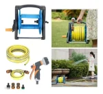 Manguera Retractil Carrete Y Pulverizador Accesorios Jardin - Imagen 3