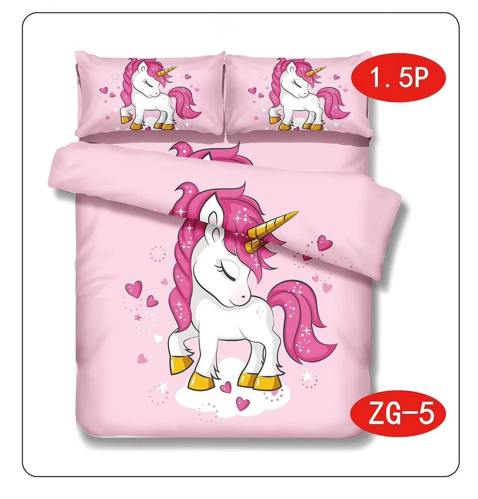 ROSADOUNICORNI.webp Cobertor Quilt de verano Plaza y media Diseño a eleccion - Imagen 1