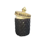 Bombonera de resina Negra con tapa