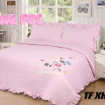 Cobertor Quilts de verano Cubrecama 2 Plazas Con Bordados Flores