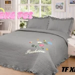Cobertor Quilts de verano Cubrecama 2 Plazas Con Bordados Flores