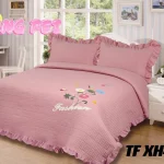 Cobertor Quilts de verano Cubrecama 2 Plazas Con Bordados Flores