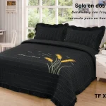 Cobertor Quilts de verano Cubrecama 2 Plazas Con Bordados Flores