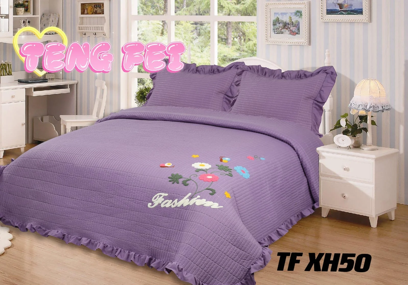 WhatsApp-Image-2024-09-28-at-14.51.29.webp Cobertor Quilts de verano Cubrecama 2 Plazas Con Bordados Flores - Imagen 1