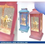 Adorno Musical de Angel Con Caida de Brillo