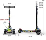 Scooter Monopatin Para Ninos con luz led - Imagen 3