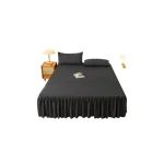 Faldon para cama 2 plazas Color Negro