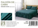 Faldon para cama 2 plazas Color Verde - Imagen 2
