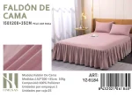Faldon para cama 2 plazas Color Rosa - Imagen 2