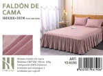 Faldon para cama Tamano King Color Rosa - Imagen 2