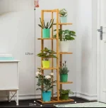 Soporte de bambu 6 niveles para plantas de interiores o exteriores - Imagen 2