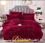Plumon de invierno Peludos con chiporro 2 Plazas Color Burdeo - Imagen 2