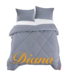 Cobertor De Invierno Plush Con Chiporro Plaza y media color Gris