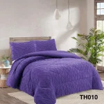 Plumon de invierno Trenzado con chiporro 2 Plazas Color Morado - Imagen 2