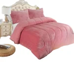 Cobertor De Invierno Plush Con Chiporro Plaza y media color Rosa