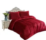 Cobertor De Invierno Plush Con Chiporro 2 Plazas color Burdeo