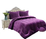 Cobertor De Invierno Plush Con Chiporro 2 plazas color Morado