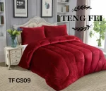 Cobertor De Invierno Plush Con Chiporro 2 Plazas color Burdeo - Imagen 2